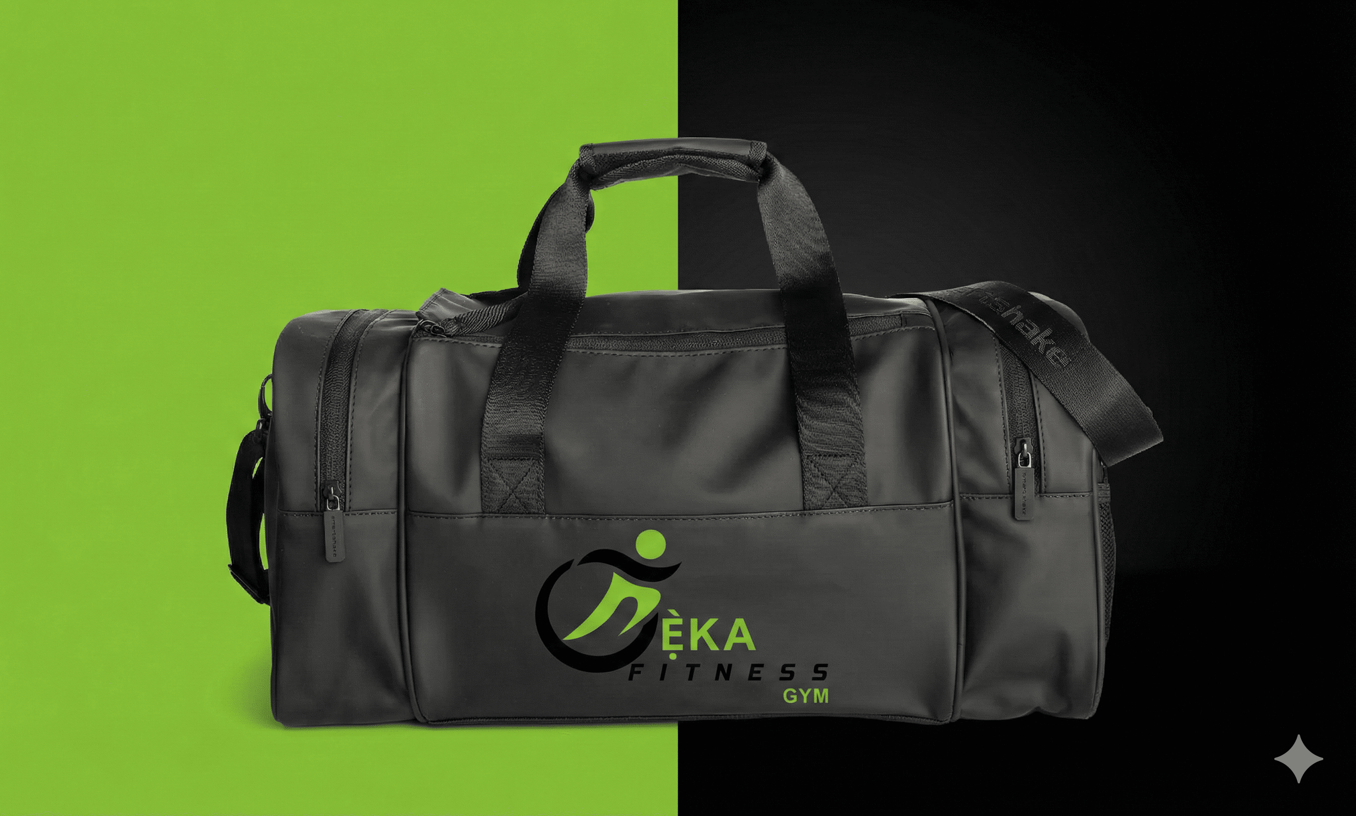 ÈKA Fitness Pro-Series Gym Duffel – Midnight Black